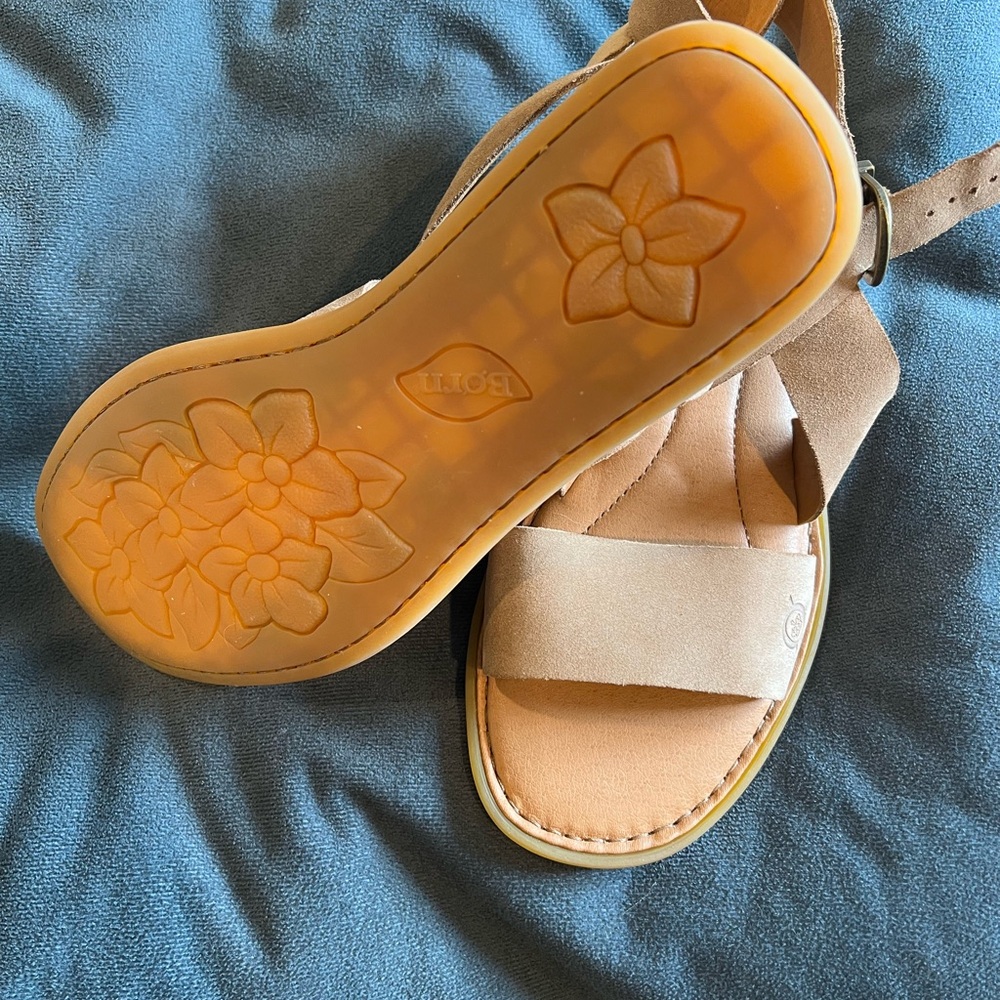 Born Light Brown Strappy Sandals - Picture 2 of 4